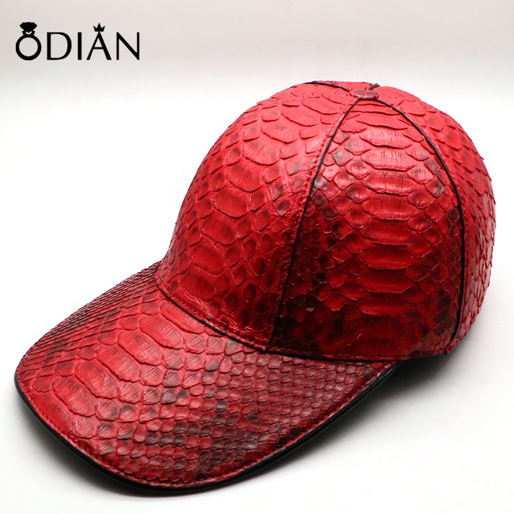 100% genuine python leather fashion pointed hat wholesale, Customizable LOGO hats