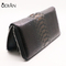 custom lady luxury genuine python snake skin leather clutch bag wallet for women