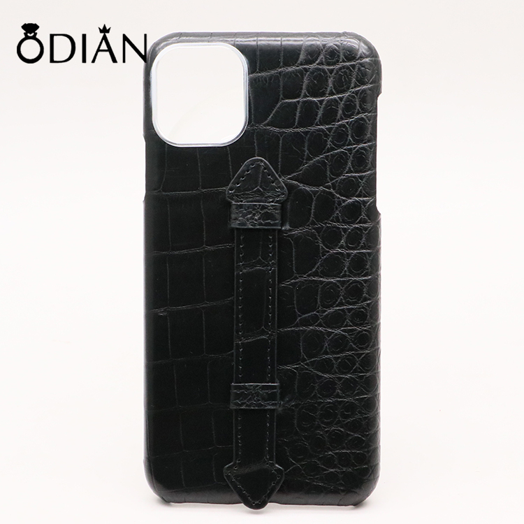 Real crocodile skin phone case, customizable logo color, the first choice for gifts