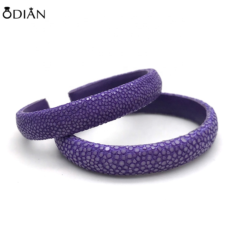 Odian Jewelry 10mm stingray cuff adjustable bangle bracelet for women lady