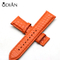Leather color strap, stylish crocodile butterfly clasp strap, removable Apple connector strap