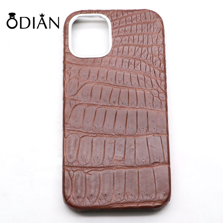 Luxury business crocodile skin leather hard phone case for iphone 12pro/12/12pro max strong case