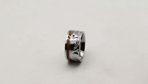 Top Quality Custom Stainless Steel carving finger ring , Popular 8mm Titanium Steel Ring For Men