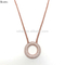 925 sterling silver setting CZ zircon stone necklace handmade stone necklaces
