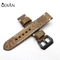High quality 22mm wide vintage cowhide italian Cowhide leather watch strap