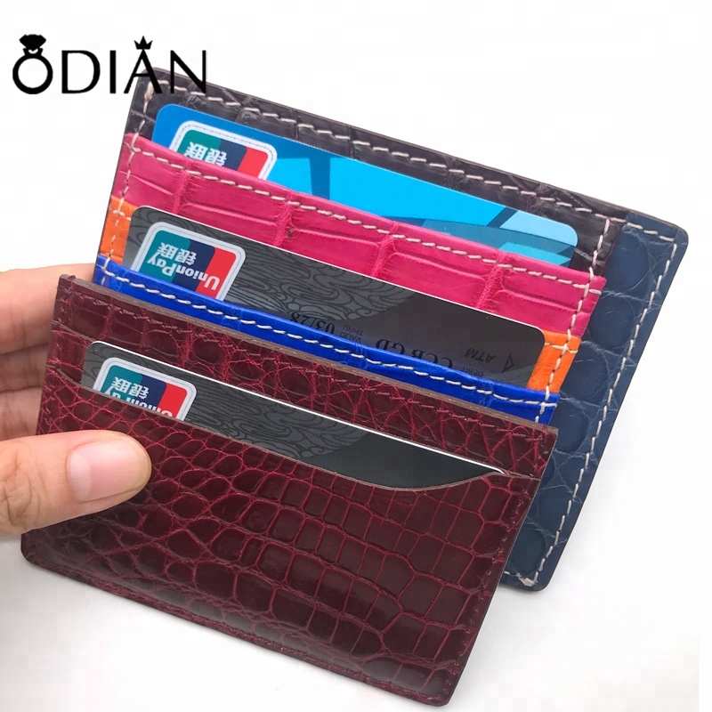 Hot selling real crocodile leather card holder high quality driving license card holder