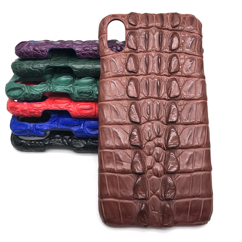 Leather crocodile genuine / genuine leather phone case / phone case leather skin
