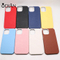 For Apple Iphone 11 12 Pro Max Case Anti-scratch Luxury Genuine Leather Hard Mobile Phone Back Cover Cases For Iphone 11