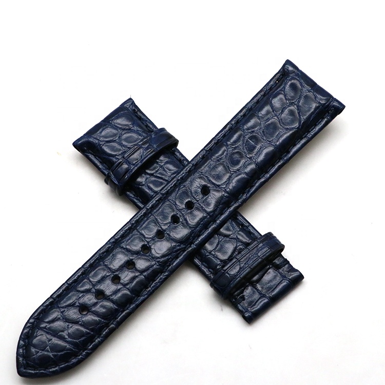 Odian Wholesale Top Quality Various colors Various Sizes Crocodile Genuine Leather Watch strap