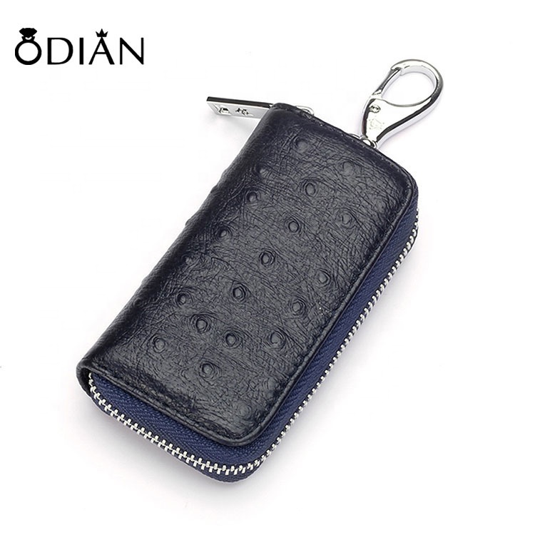Hot Style Ostrich Grain Wallet, PU Leather Wallet, rectangular key bag for both men and women
