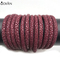 New Color Arrival Genuine Polished 4mm 5mm 6mm Round red wine Stingray Leather Cord For Luxury Bracelet making