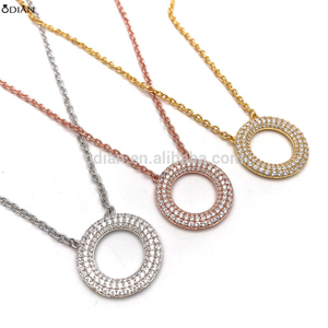 silver cz zircon stone necklace pure silver chain necklace stone chain necklace designs silver crane necklace