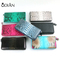 Top quality exotic luxury python skin leather wallet with zipper all around