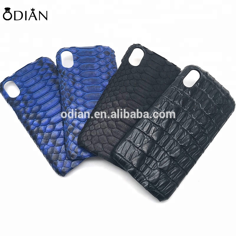 Hot style phone case and accessories python snake leather skin magnetic phone case shell