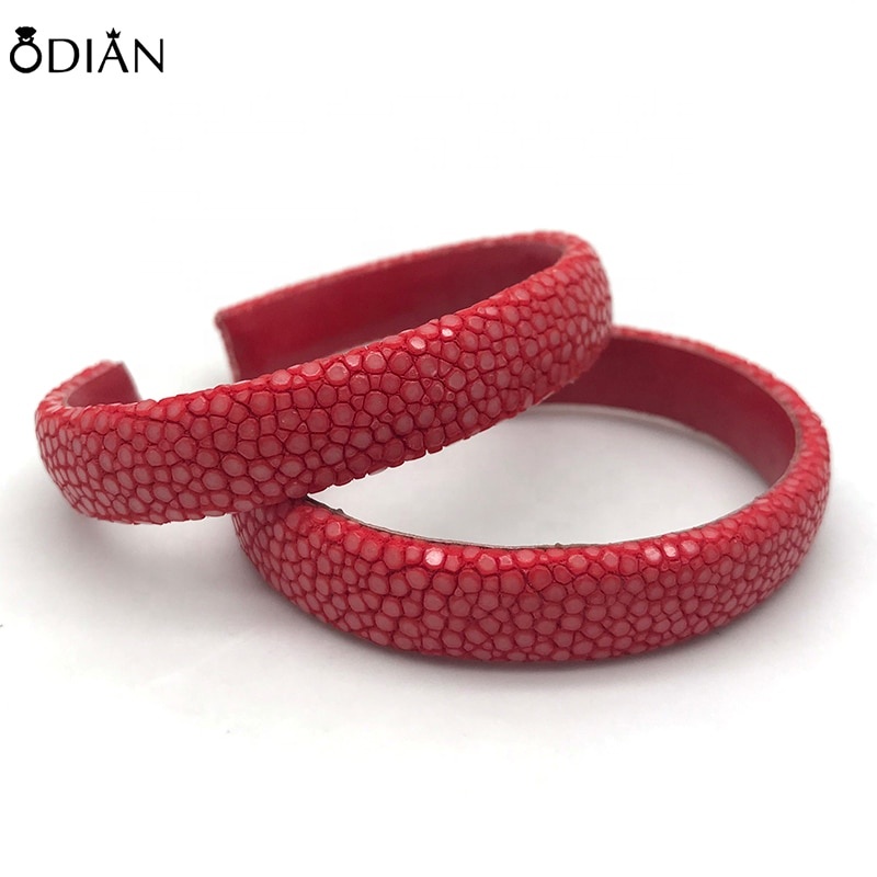 Odian Jewelry 10mm stingray cuff adjustable bangle bracelet for women lady