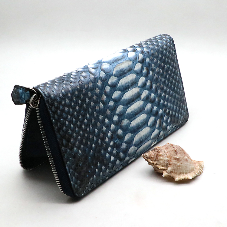 Odian Jewelry female famous brand genuine python leather leather women lady zipper leather wallet hasp card women purse wallet