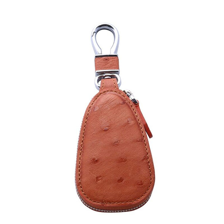 2020 New Style Multicolor Genuine Ostrich Leather Car Key Case/Cover/Holder/Shell