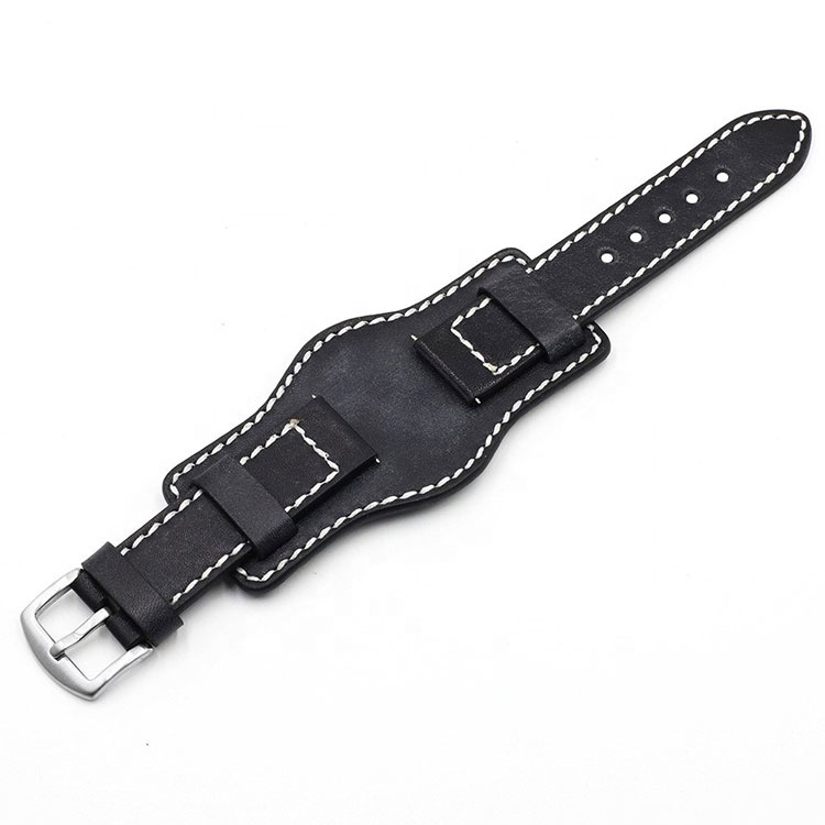 Wholesale Handmade Genuine Calf Leather Watch Strap Bracelet Watch Band for 42mm 44mm Apple Watch band