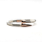 Hot luxury genuine leather bracelet male stainless steel nail bangle handmade leather bracelet