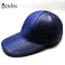 100% genuine python skin leather fashion peaked caps on sales ,Fashionable six-sided baseball cap