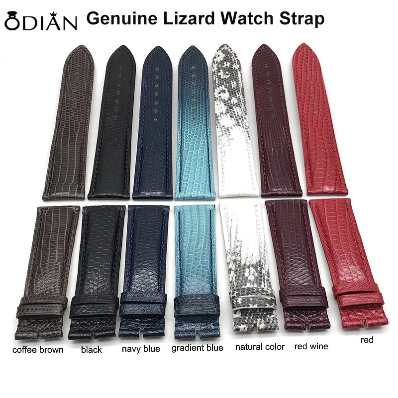 Odian Jewelry 18mm 20mm 22mm 24mm Soft 100% Real Crocodile Alligator Leather Watch Strap