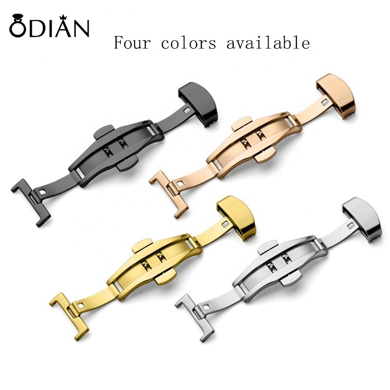 Odian Jewelry high quality stainless steel watch strap buckle watch band buckle engraved watch buckle