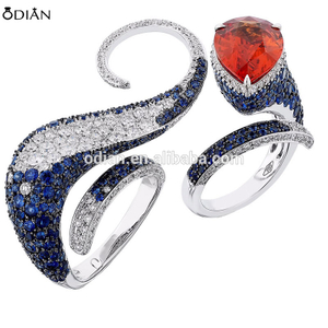 hiphop bling bling CZ rings for men micro paved 925 silver rings