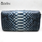 Genuine Real Python Snake Skin Leather Woman Bifold Clutch Wallet Natural Rare