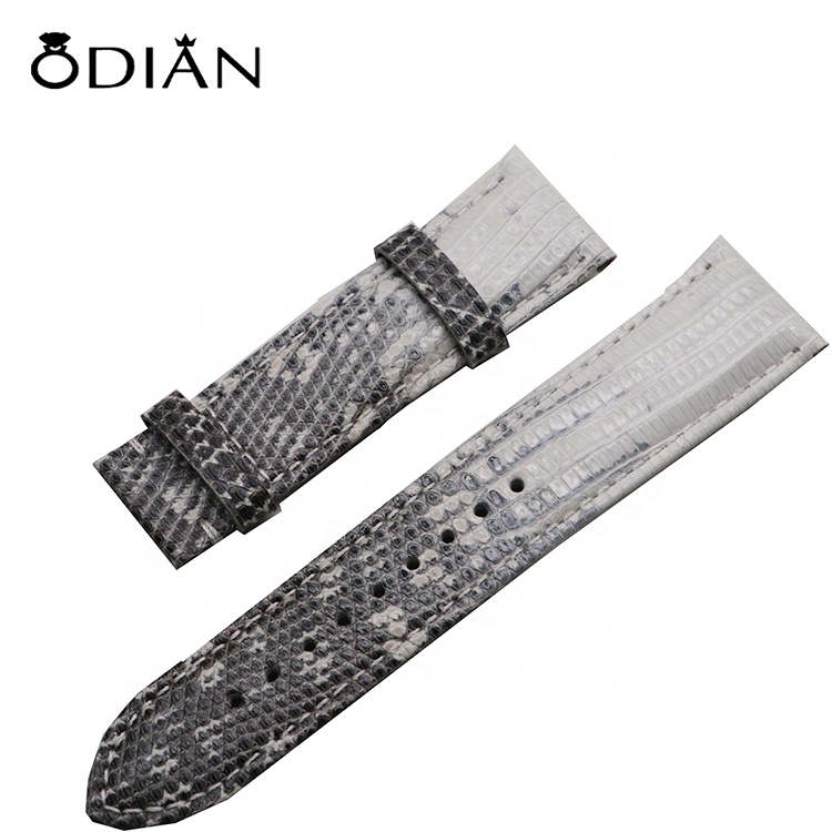 The unique crocodile leather watchband for men and women is a must-have item for fashionable people
