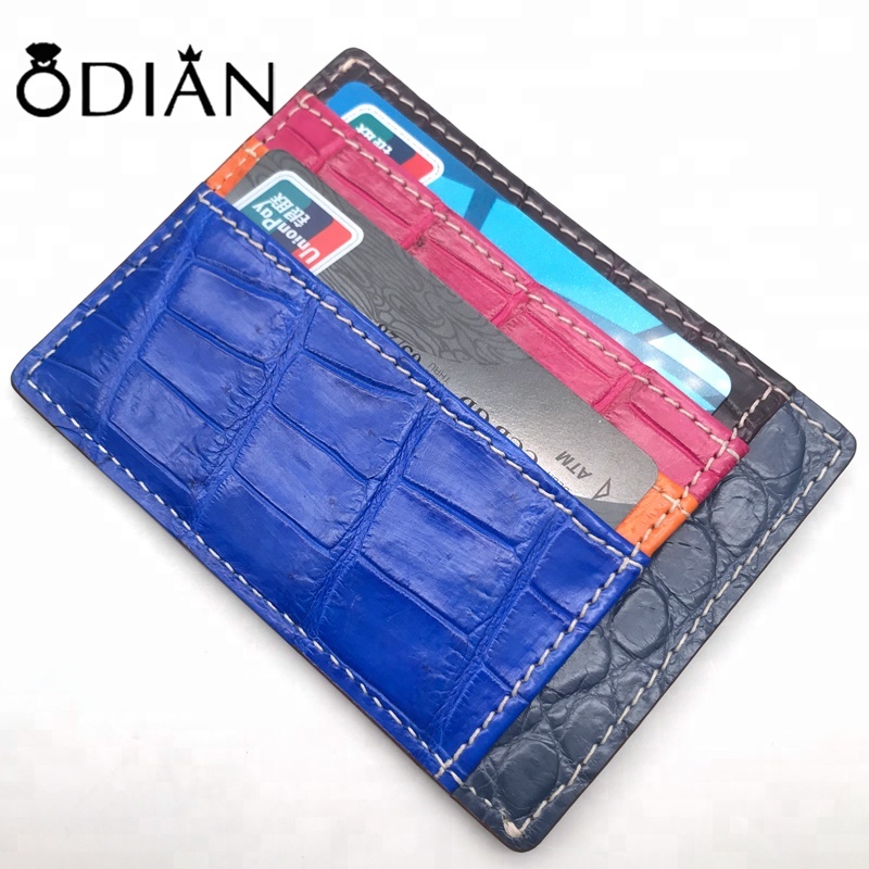 Hot selling real crocodile leather card holder high quality driving license card holder