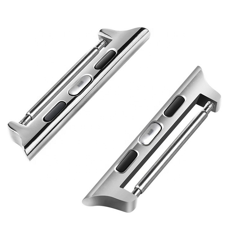 Stainless Steel Band Connection Adapters For All Apple Watch Without Screws or Screwdriver