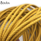 odian jewelry Custom Wholesale Fashion Italian yellow Genuine Cowhide Round Braided Leather Cord For Bracelet Making