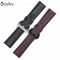 Luxury genuine stingary and python leather watch strap band with stainless steel buckle clasp customized