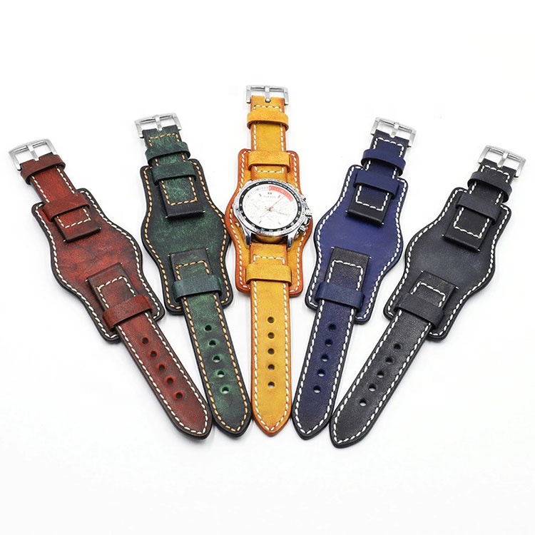 Odian Jewelry Men's Comfortable Stretch Retro double-sided watch strap Replaceable watch strap