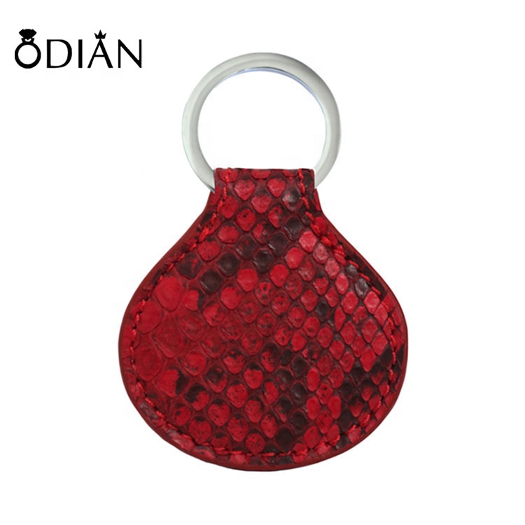 Wholesale luxury quality genuine python skin leather key holder ,a variety of color can be chosen