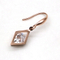 High-quality stainless steel rhombus earrings, rose gold earrings, a variety of geometric
