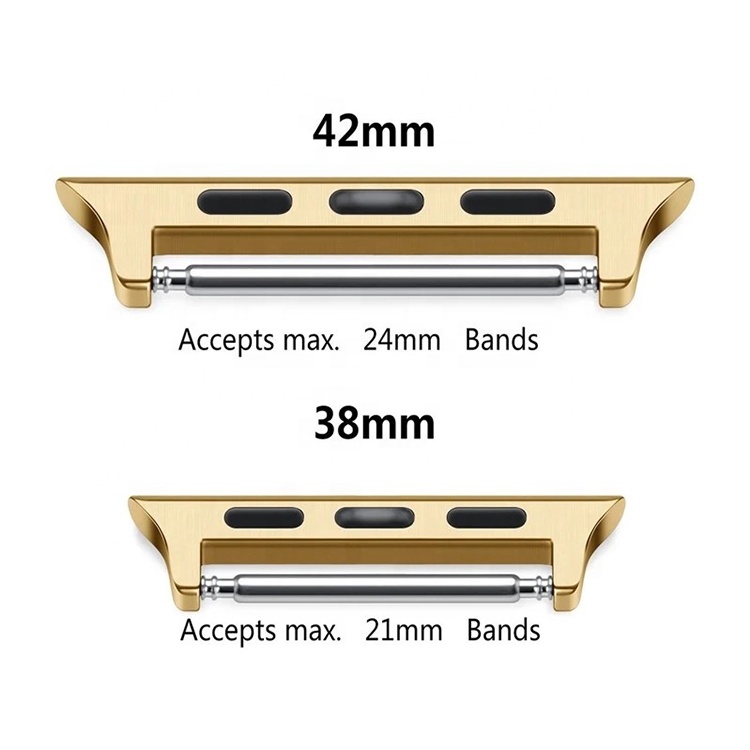 Stainless Steel Adapter Compatible with Apple Watch Adapters 42mm 44mm 38mm 40mm for iWatch Connectors