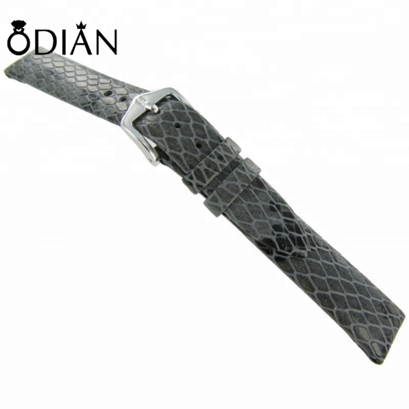 real python skin leather watch strap new product 2018