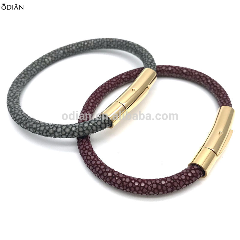 316 stainless steel clasp stingray bracelet stingray leather bracelet stingray nail bracelet