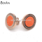 Dongguan Odian Jewelry Fashion New Style gold Jewelry Colorful Stone 18K Gold round Earring stainless steel stud earring