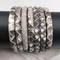 2017 Fashion Jewelry Men'S And Wemen Gray And Brown And White Python Snake Skin Leather Python leather Bracelets And Necklaces