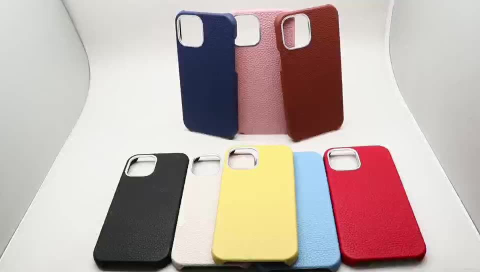 Genuine Leather Smartphone Mobile Phone Case Cover With Handle For Iphone 12 pro Max