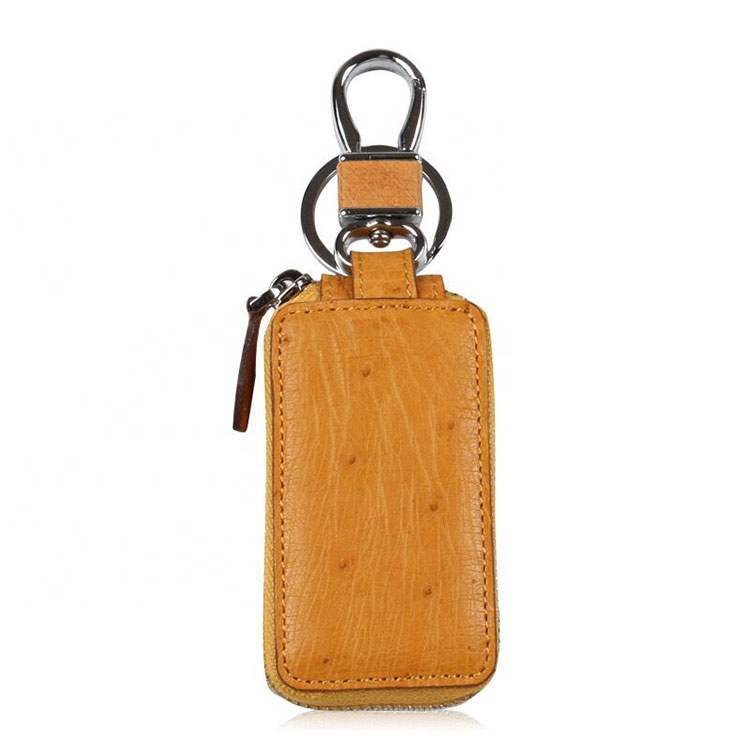 Fashionable multi-color key bag, ostrich leg skin, small key bag