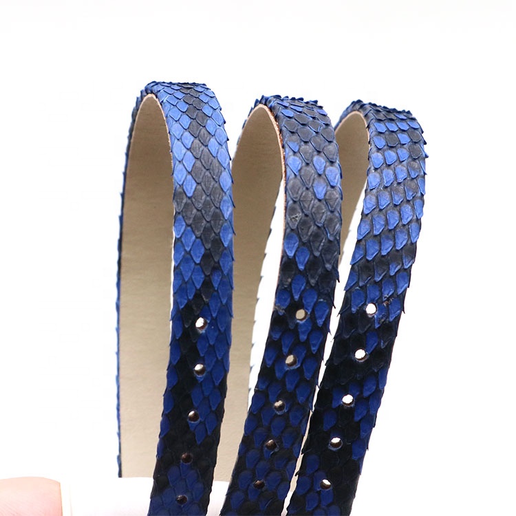 Luxury Genuine Stingray Python flat leather cord for bracelet and chokers making