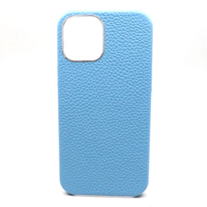 Hand-made metal frame mobile phone case, lychee texture covers the phone case, a variety of colors can be customized
